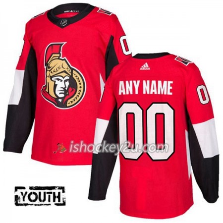 Børn NHL Ottawa Senators Tilpasset Adidas 2017-2018 Rød Authentic